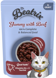 BEATRIX ADULT CAT KARMA DLA KOTA fileciki z wołowiną w sosie