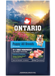 ONTARIO PUPPY and JUNIOR MONOPROTEIN TURKEY and SWEET POTATOES