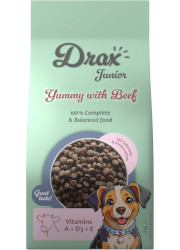 DRAX JUNIOR DOG SUCHA KARMA DLA SZCZENIAKA z wołowiną i warzywami DRAX JUNIOR DOG SUCHA KARMA DLA SZCZENIAKA z wołowiną i warzywami