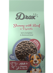 DRAX ADULT DOG SUCHA KARMA DLA PSA z wołowiną i warzywami DRAX ADULT DOG SUCHA KARMA DLA PSA z wołowiną i warzywami