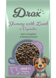 DRAX ADULT DOG SUCHA KARMA DLA PSA z jagnięciną i warzywami DRAX ADULT DOG SUCHA KARMA DLA PSA z jagnięciną i warzywami