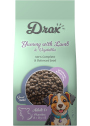 DRAX ADULT DOG SUCHA KARMA DLA PSA z jagnięciną i warzywami DRAX ADULT DOG SUCHA KARMA DLA PSA z jagnięciną i warzywami