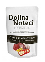 DOLINA NOTECI PREMIUM DANIE Z WOŁOWINY Z PAPRYKĄ I MAKARONEM saszetka dla małego psa