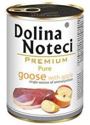 DOLINA NOTECI PREMIUM PURE BOGATA W GĘŚ Z JABŁKIEM puszka dla psa