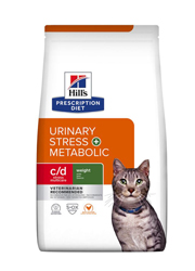 HILLS PRESCRIPTION DIET FELINE URINARY CARE C/D URINARY STRESS SUCHA KARMA DLA KOTA