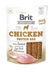 BRIT JERKY SNACK CHICKEN with INSECT PROTEIN BAR PRZYSMAKI DLA PSA