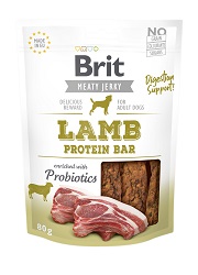 BRIT JERKY SNACK LAMB PROTEIN BAR PRZYSMAKI DLA PSA