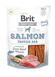 BRIT JERKY SNACK SALMON PROTEIN BAR PRZYSMAKI DLA PSA