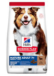 HILLS SCIENCE PLAN CANINE MATURE MEDIUM SUCHA KARMA DLA PSA z jagnięciną i ryżem