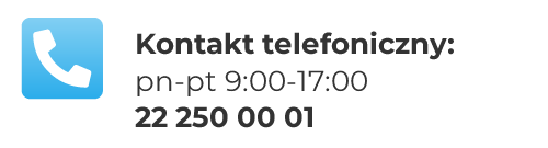 Kontakt telefoniczny: 22 250 00 01